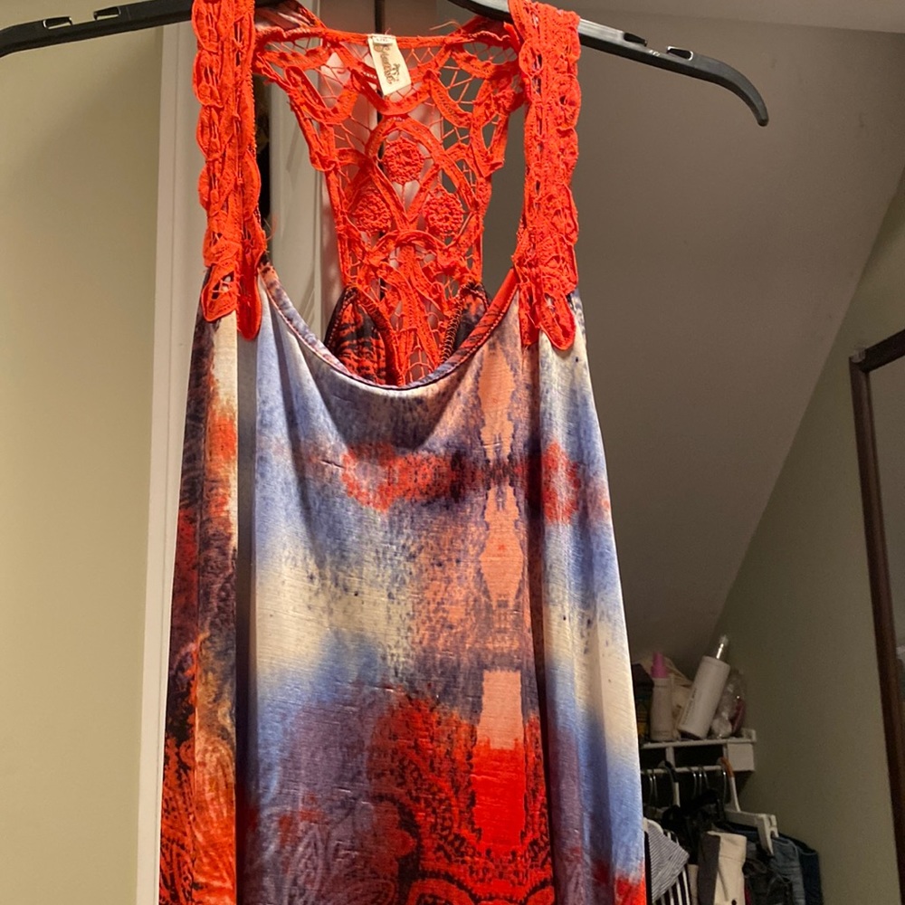 Sundress with lace back